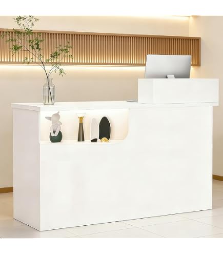 店舗　受付カウンター 5/20まで Amazon | ZXZMX 受付カウンター 小型受付テーブル 収納キャビネット